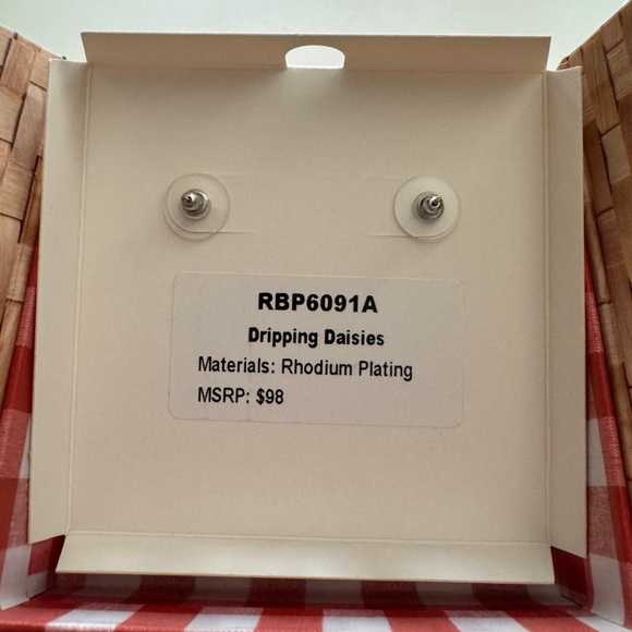 Bomb Party Market Fresh Dripping Daisies Earrings - Picture 3 of 3